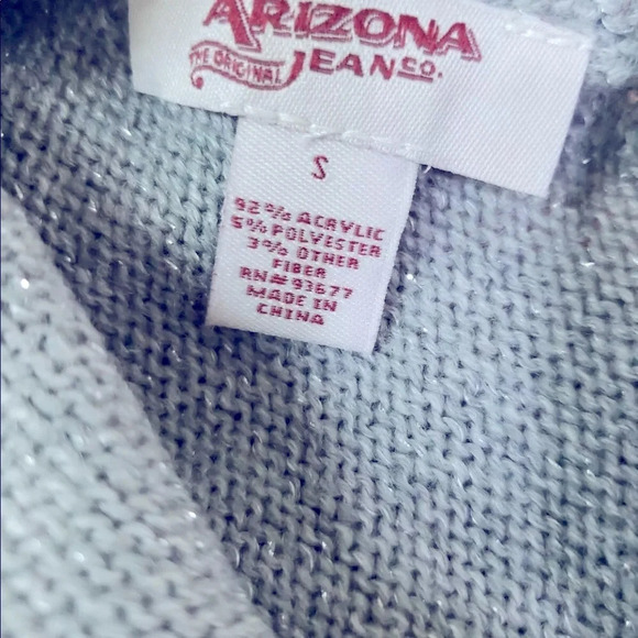 NWT Metallic Silver Distressed Holy Sweater Cutout Cold Shoulder Sz S - Picture 3 of 6